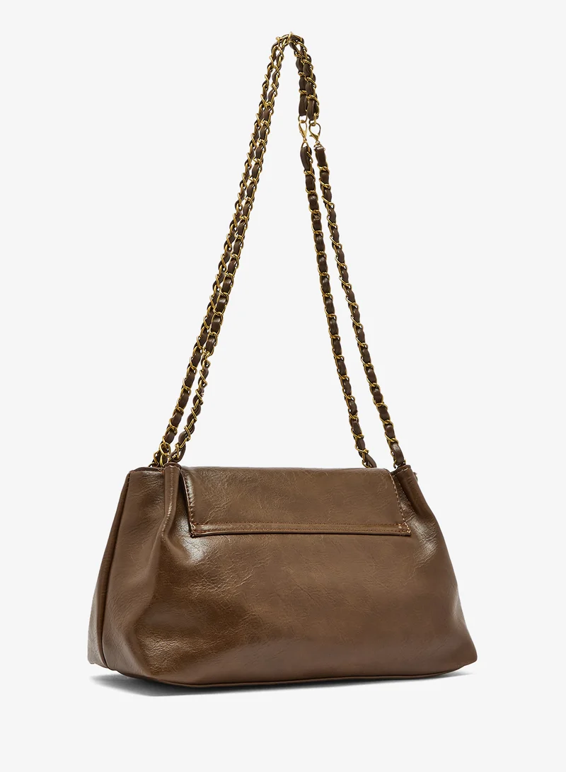 ايلا حقيبة يد بحزام ذهبي بتفاصيل شرقية